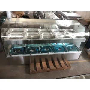 Countertop Bain Marie 2 Layers Food Warmer