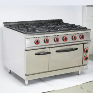 Gas Cooker Range 6-Burner With Gas Oven