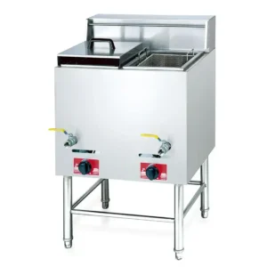 Standing Commercial Gas Fryer 2-Tank 2-Basket